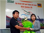 Bóng đá anh, ngoại hạng anh, lịch thi đấu euro 2012, Trao giải bạn đọc dự đoán đúng 3 trận đấu bóng đá nam tại SEA Games 26